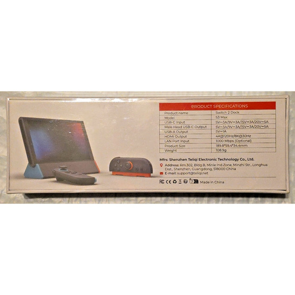 SIWIQU TV Dock 4K@120Hz HDMI Output Docking Station For Nintendo Switch 2 2025 - Picture 2 of 9
